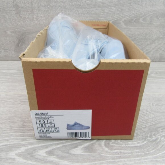 Vans Old Skool Mono Dusty Blue Mens Size 9 Sneakers NEW - Picture 12 of 13